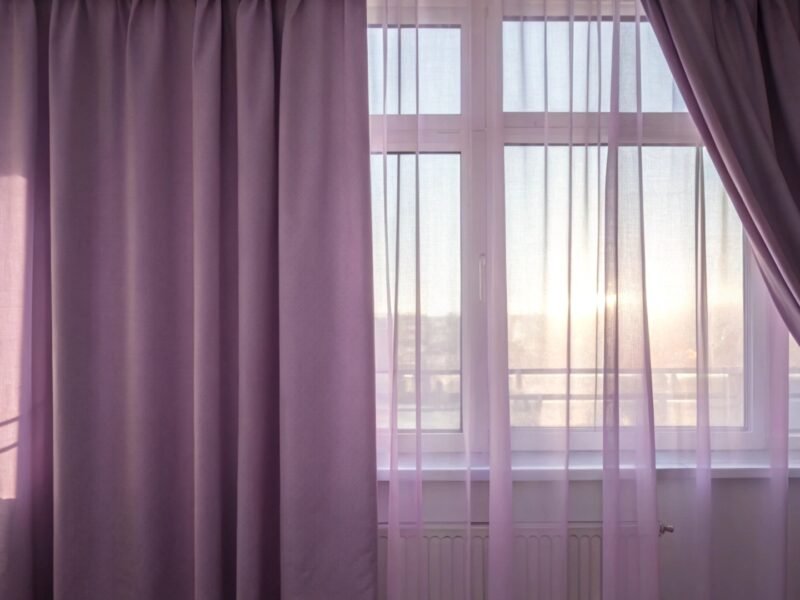 Curtain Area Declutter Infographic for Airy Feel