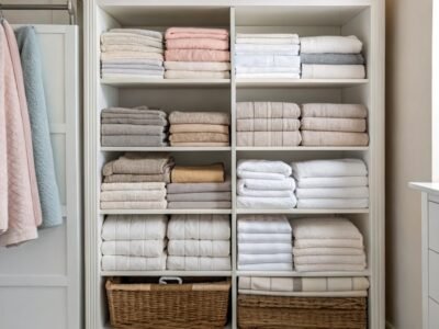 Linen Closet Organization Map for Neat Stacks