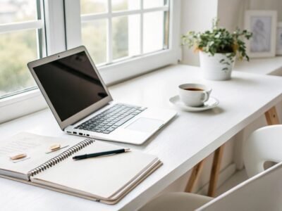 Fresh Home Office Desk Routine