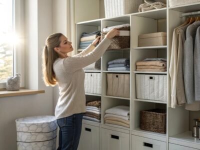 Closet Corner Declutter Diagram for Neatness