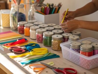 Organized Craft Table Checklist