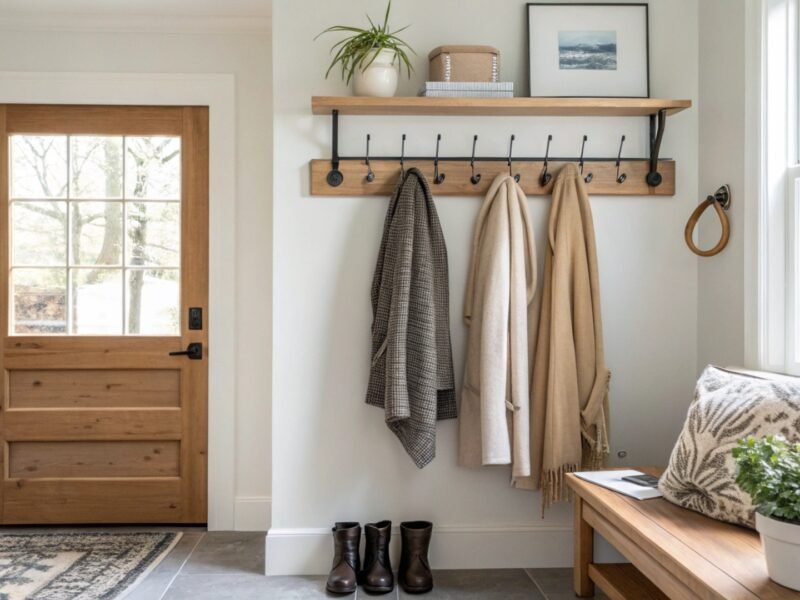 Coat Rack Arrangement Plan for Entry Order