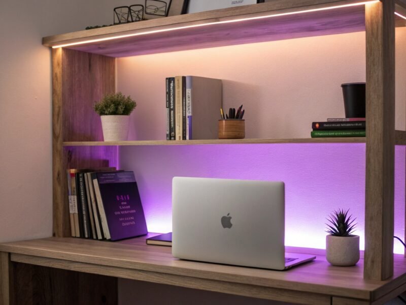 Fresh Home Office Shelf Routine