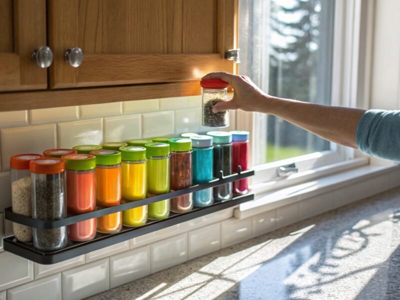 Neat Pantry Door Organization