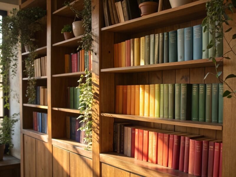 Library Visual Layout for Organized Shelves