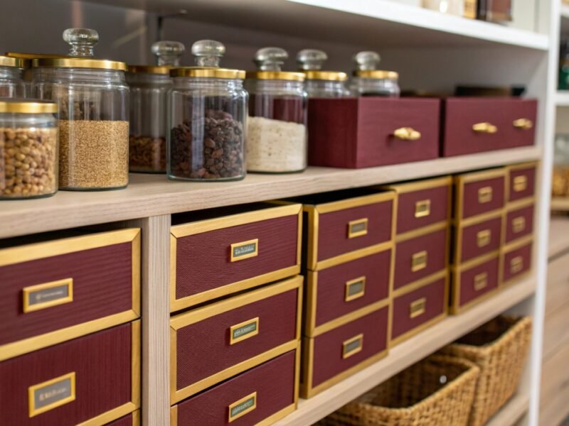 Neat Pantry Shelf Strategy