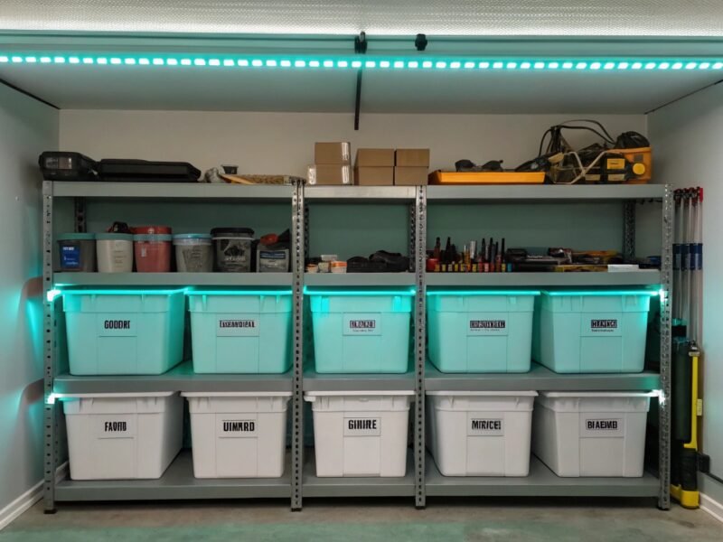 Garage Shelf Layout Planner for Structured Storage