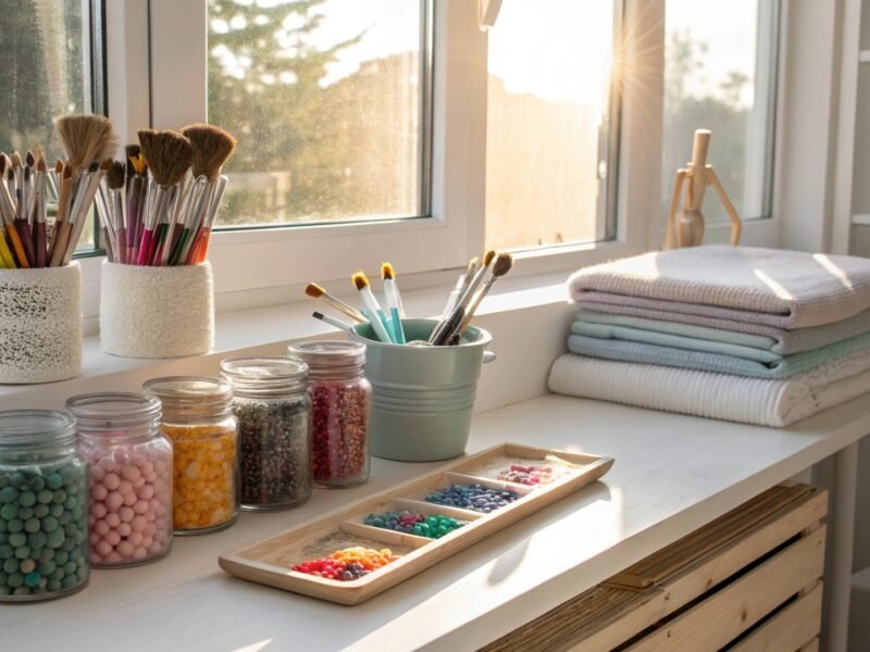 Craft Corner Declutter Chart for Creative Flow