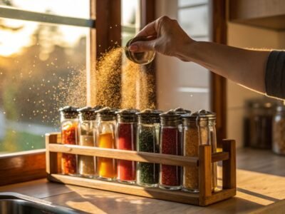Spice Rack Arrangement Plan for Flavorful Order
