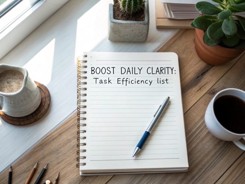 Boost Daily Clarity: Task Efficiency List