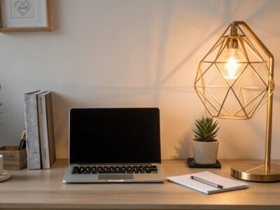 Home Office Desk Organization Map for Focus